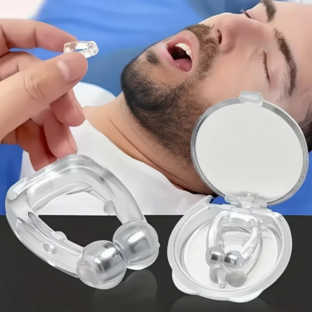 Dispositif Anti-ronflement magnétique pour arrêter le ronflement, pince-nez pour un amélioration de la respiration facile, aide au sommeil, apnée