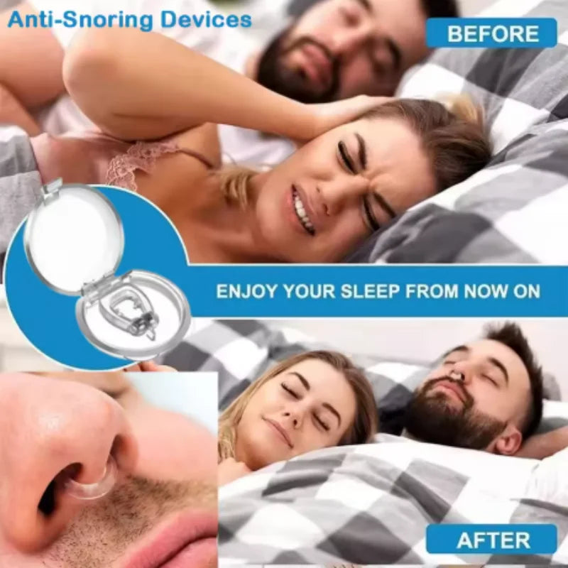 Dispositif Anti-ronflement magnétique pour arrêter le ronflement, pince-nez pour un amélioration de la respiration facile, aide au sommeil, apnée